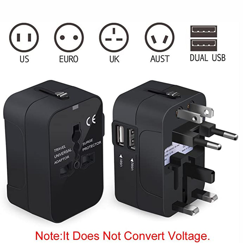 Universal Travel Adapter Worldwide All in One Wall Charger Plug