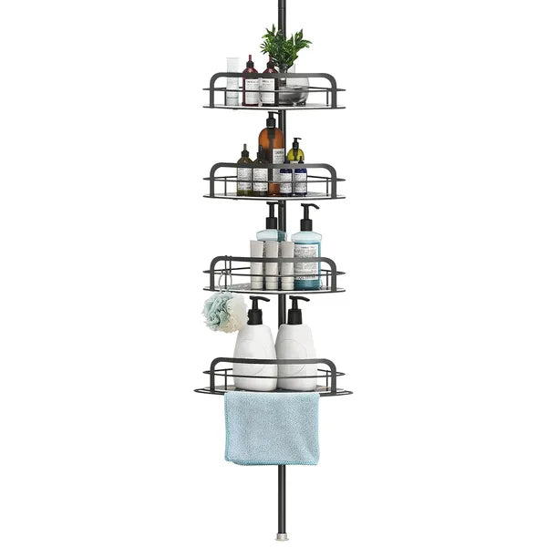 Rust Resistant Corner Shower Caddy with Adjustable Shelves