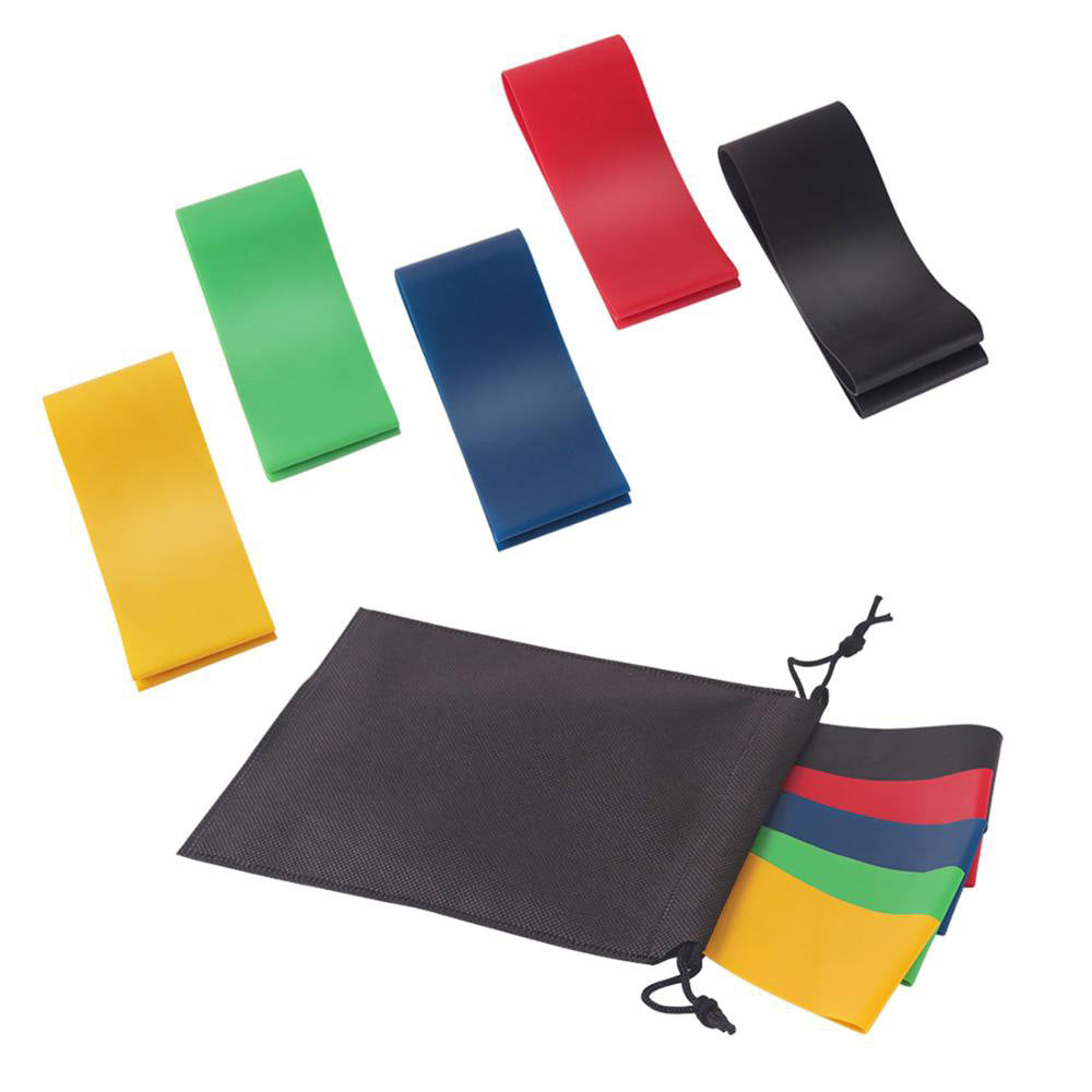 5 Level Resistance Rubber Bands Set for Yoga, Fitness & Full Body Training