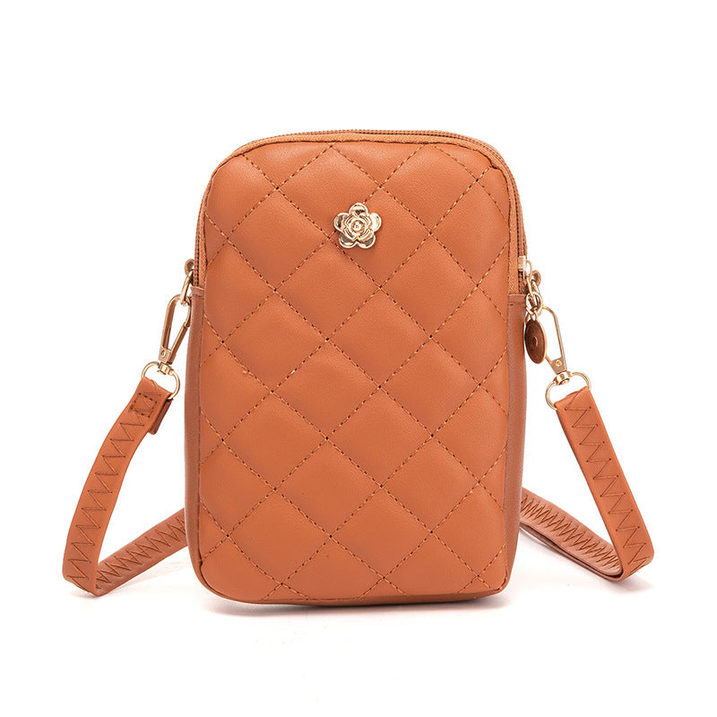 Simple All Match Vertical Crossbody Bag One Shoulder Casual Everyday Bag for Women