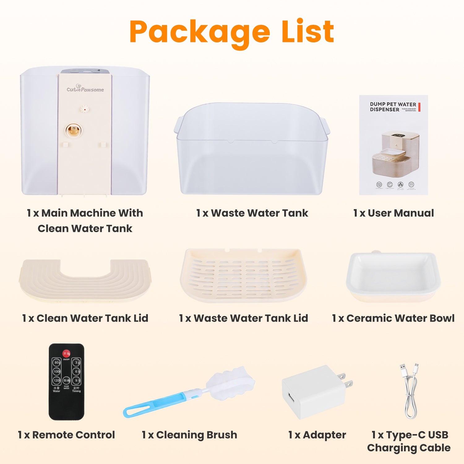 Smart Pet Water Fountain Rechargeable Automatic Water Dispenser