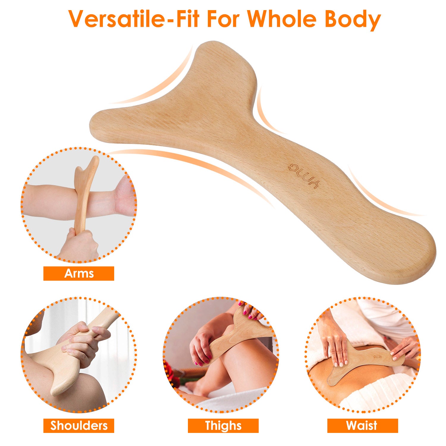 Wood Therapy Massage Tool Wooden Paddle for Body Massage Relief