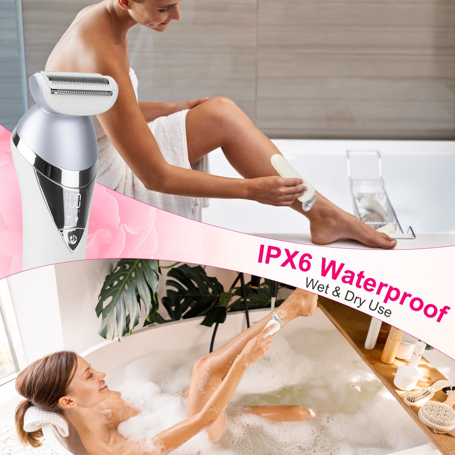 Ultimate 7-in-1 Women Electric Razor - Painless Full Body Groomer