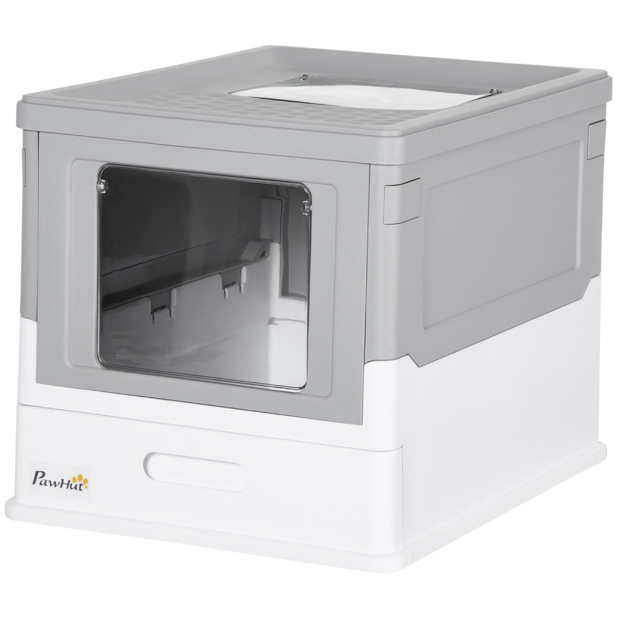 Premium Enclosed Cat Litter Box Front Entry Top Exit Design
