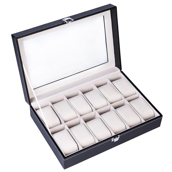 12 Slot High-End Watch Storage Box Luxury Organizer Case