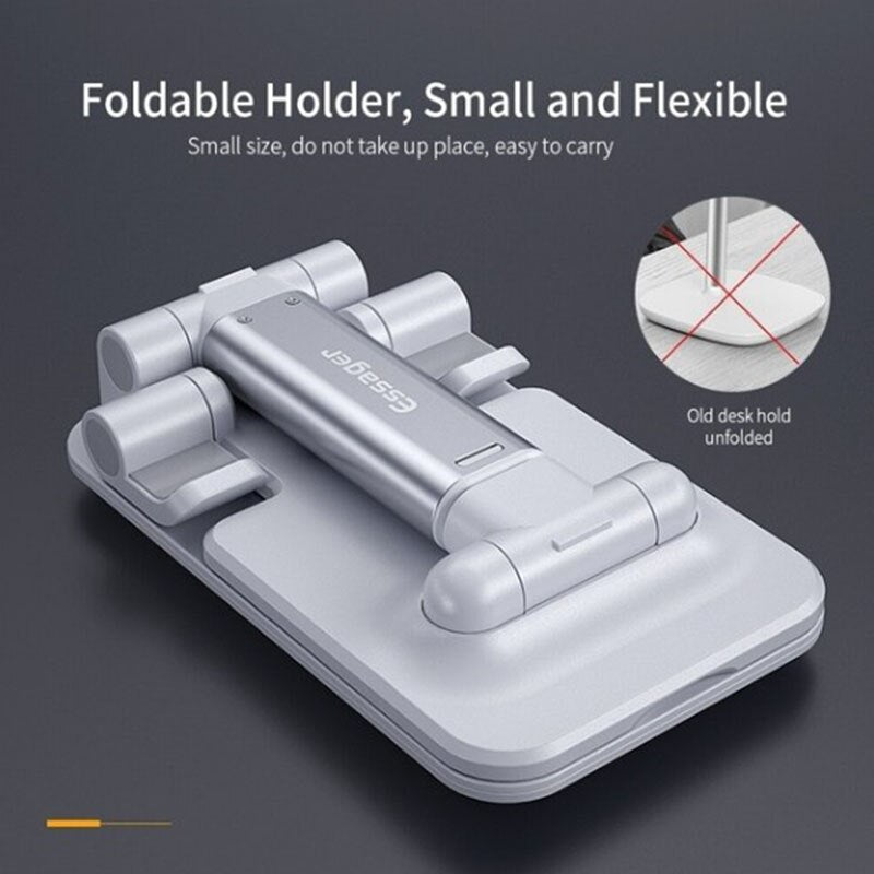 Metal Phone Tablet Stand Foldable Adjustable Desktop Holder