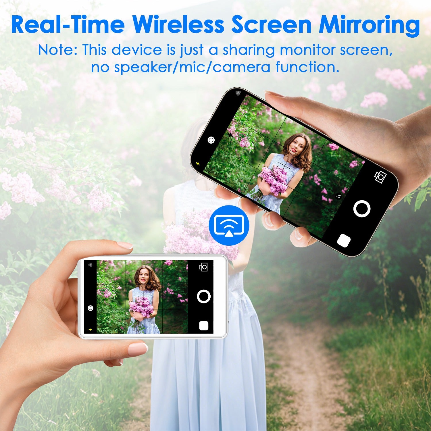 Wireless Selfie Monitor Screen Magnetic Vlog Display Remote