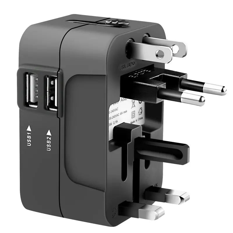 Universal Travel Adapter Worldwide All in One Wall Charger Plug