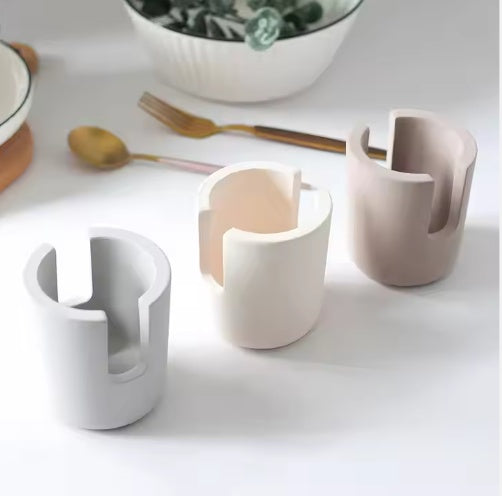Diatom Mud Sponge Holder Sink Caddy for Kitchen & Bathroom