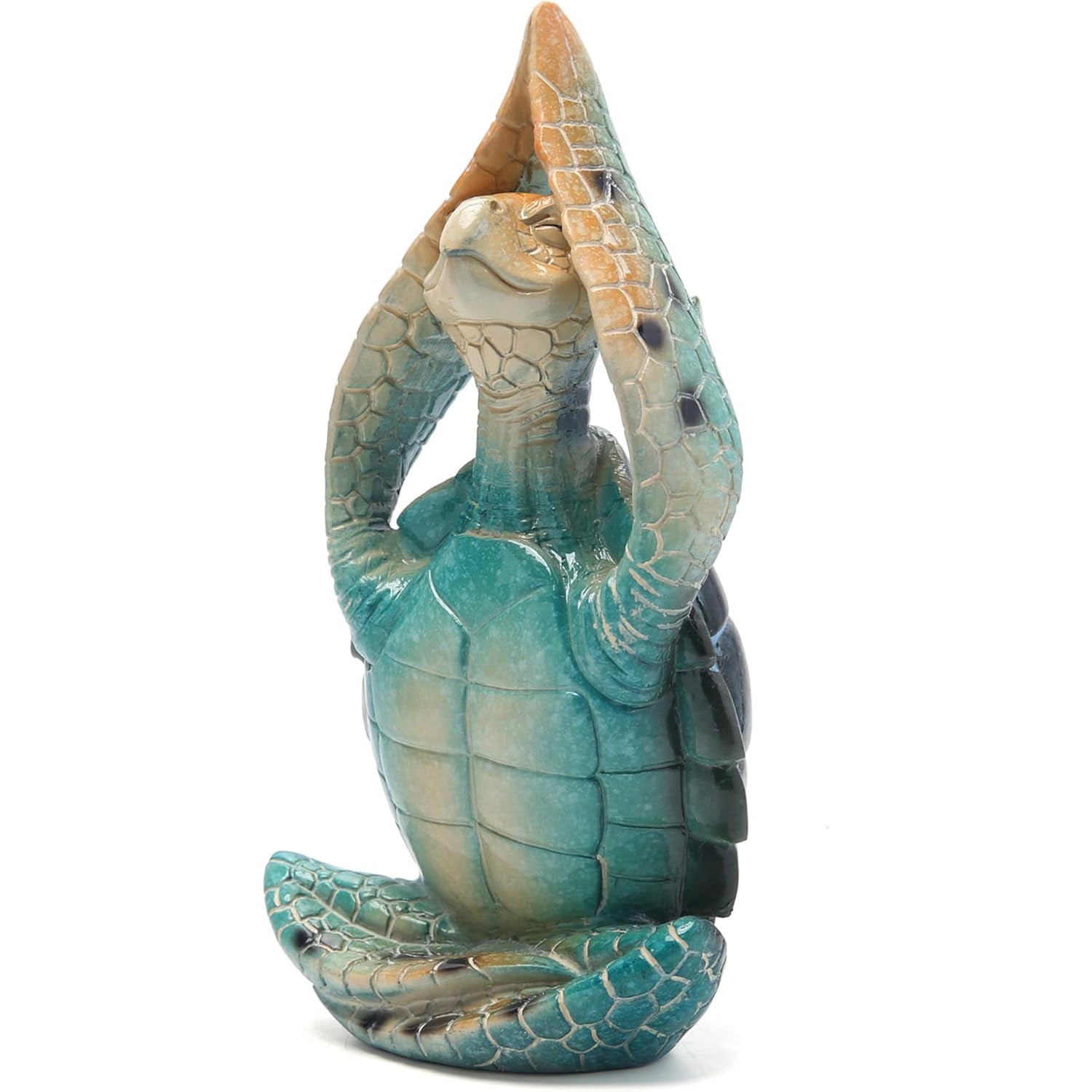 Sea Turtle Meditation Yoga Decor Zen Resin Statue Beach Home Office