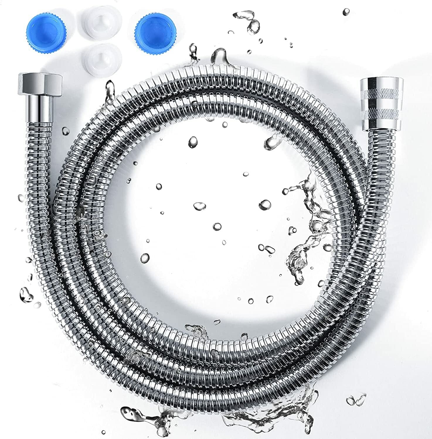 3m Stainless Steel Shower Hose Extra Long Anti-Twist 118 Inch