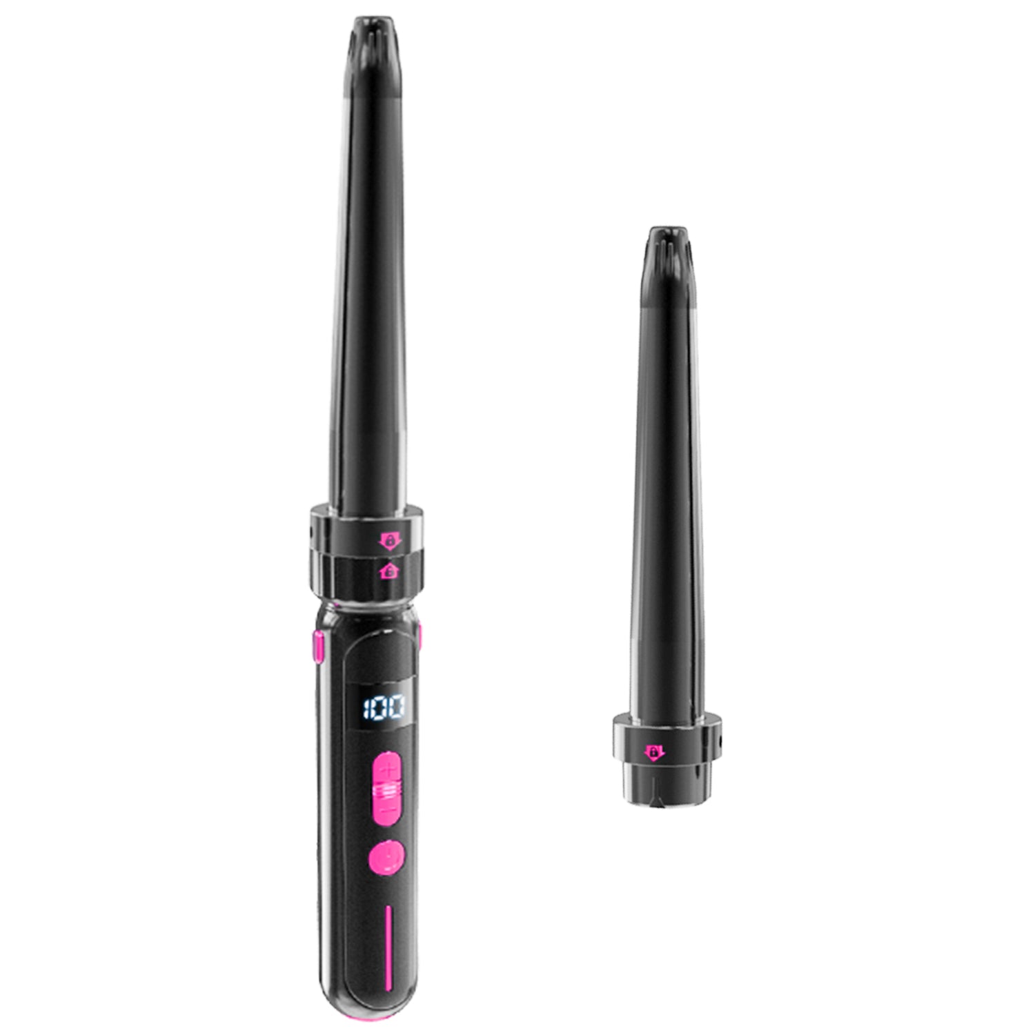 Ceramic Curling Iron & Straightener with Adjustable Heat Control