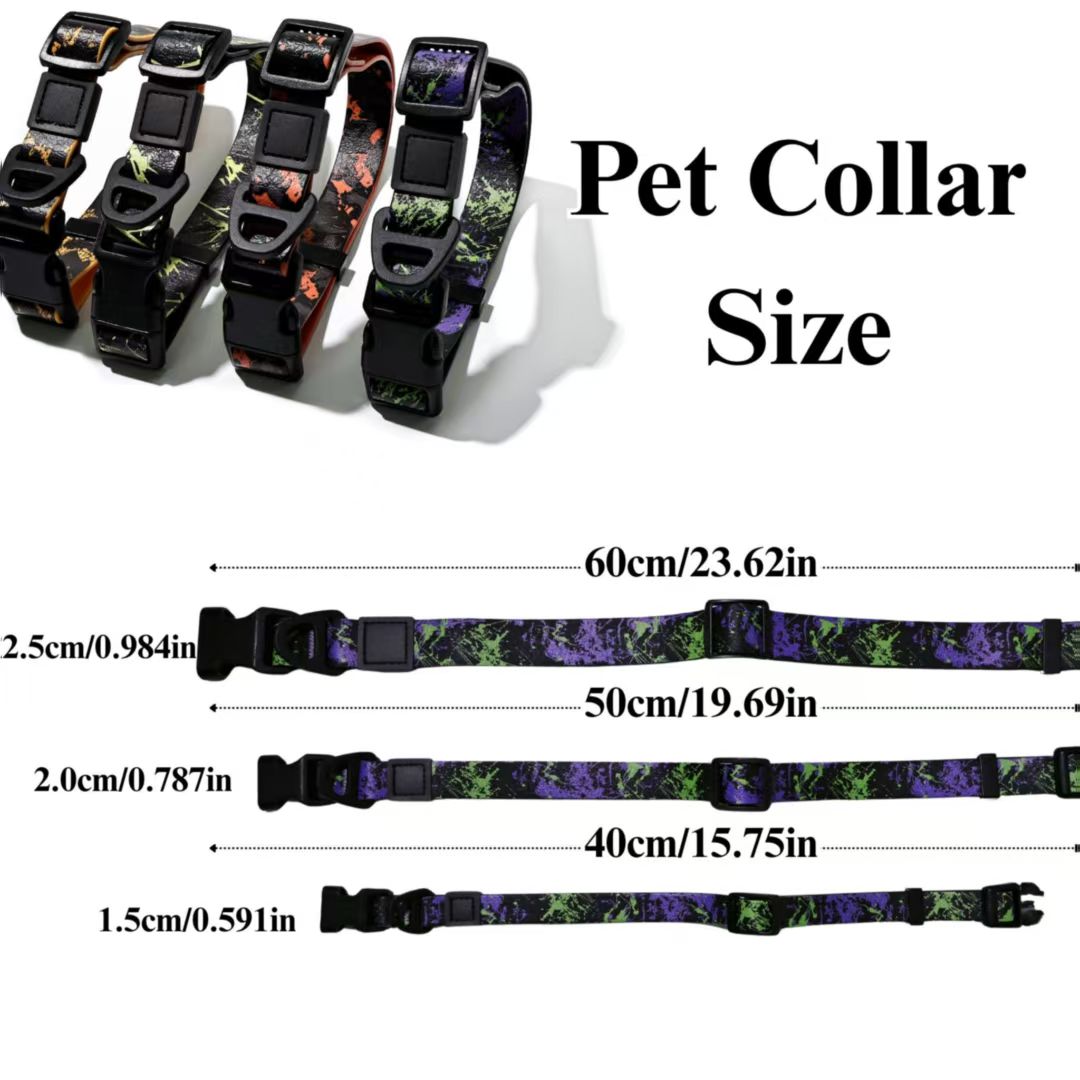 UV Printed Camouflage Embossed Pet Leash Set for Outdoor Use