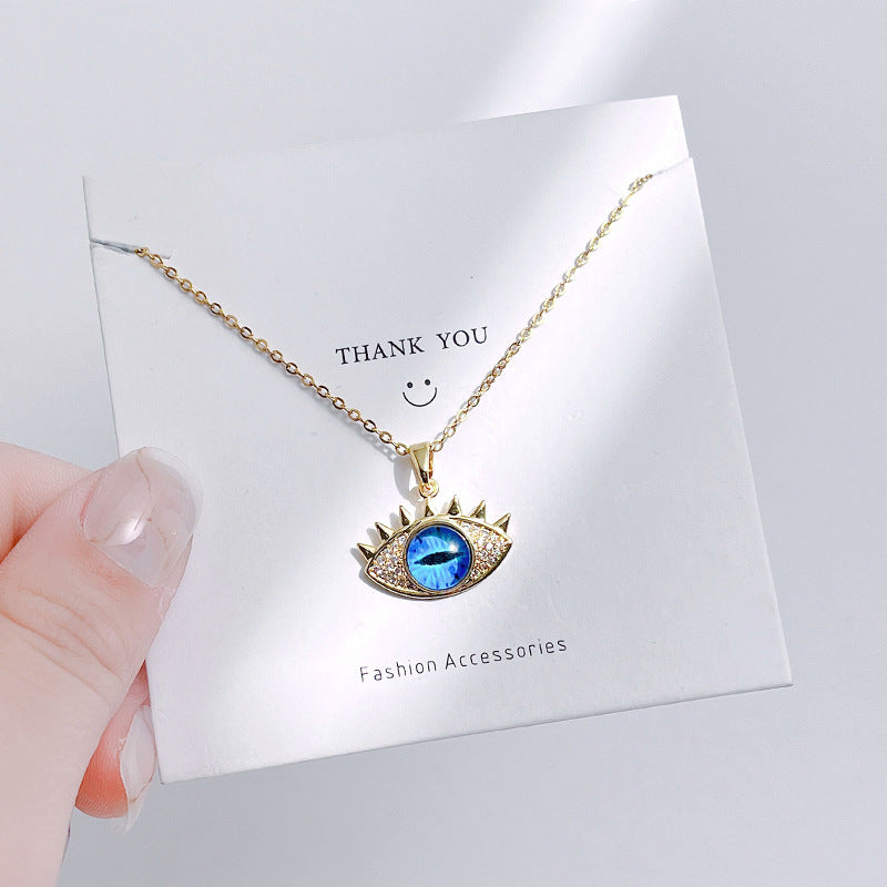Elegant Evil Eye Hamsa Necklace Protection Lucky Amulet Gift