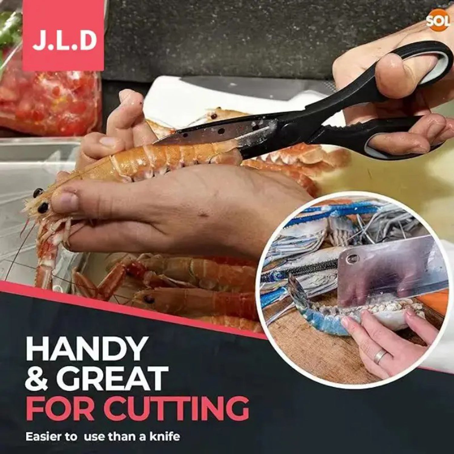 Multifunction Kitchen Scissors with Bottle Opener