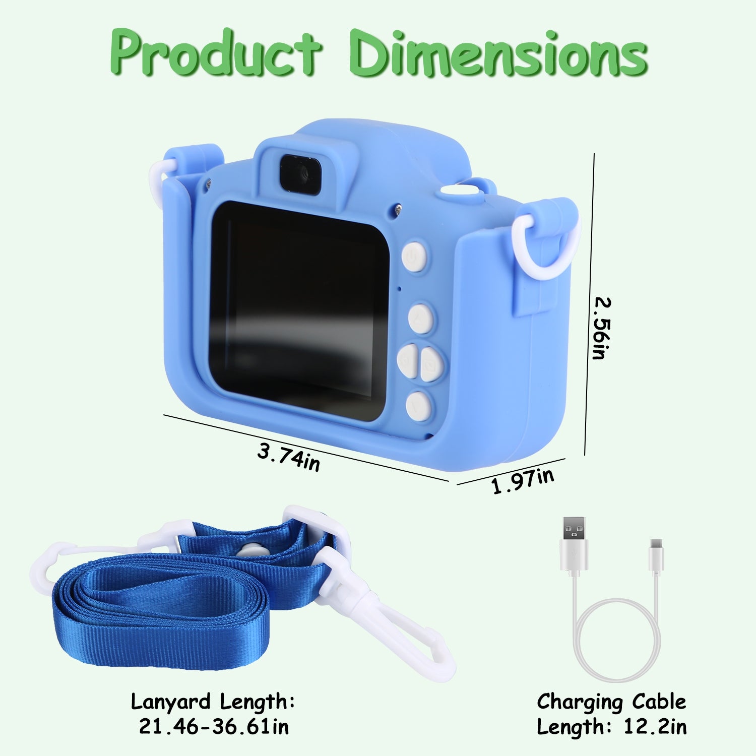 Dinosaur Kids Selfie Camera 48MP HD Digital Camera
