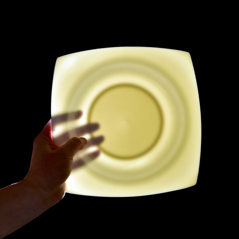 6-Piece White Bone China Square Soup Plates