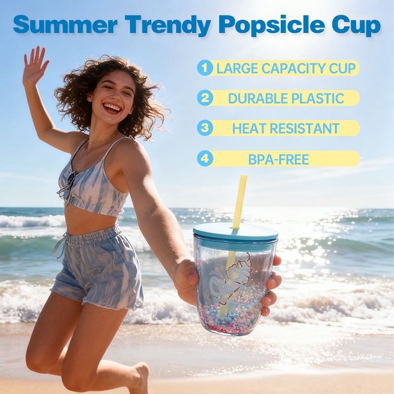 350ml Sparkling Drinking Bottle Blue Stylish Water Bottle