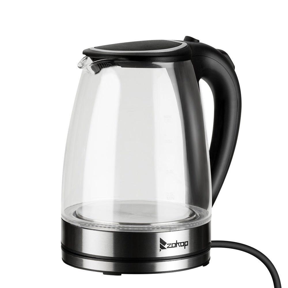 Powerful Electric Glass Kettle Stainless Steel Fast Boiling