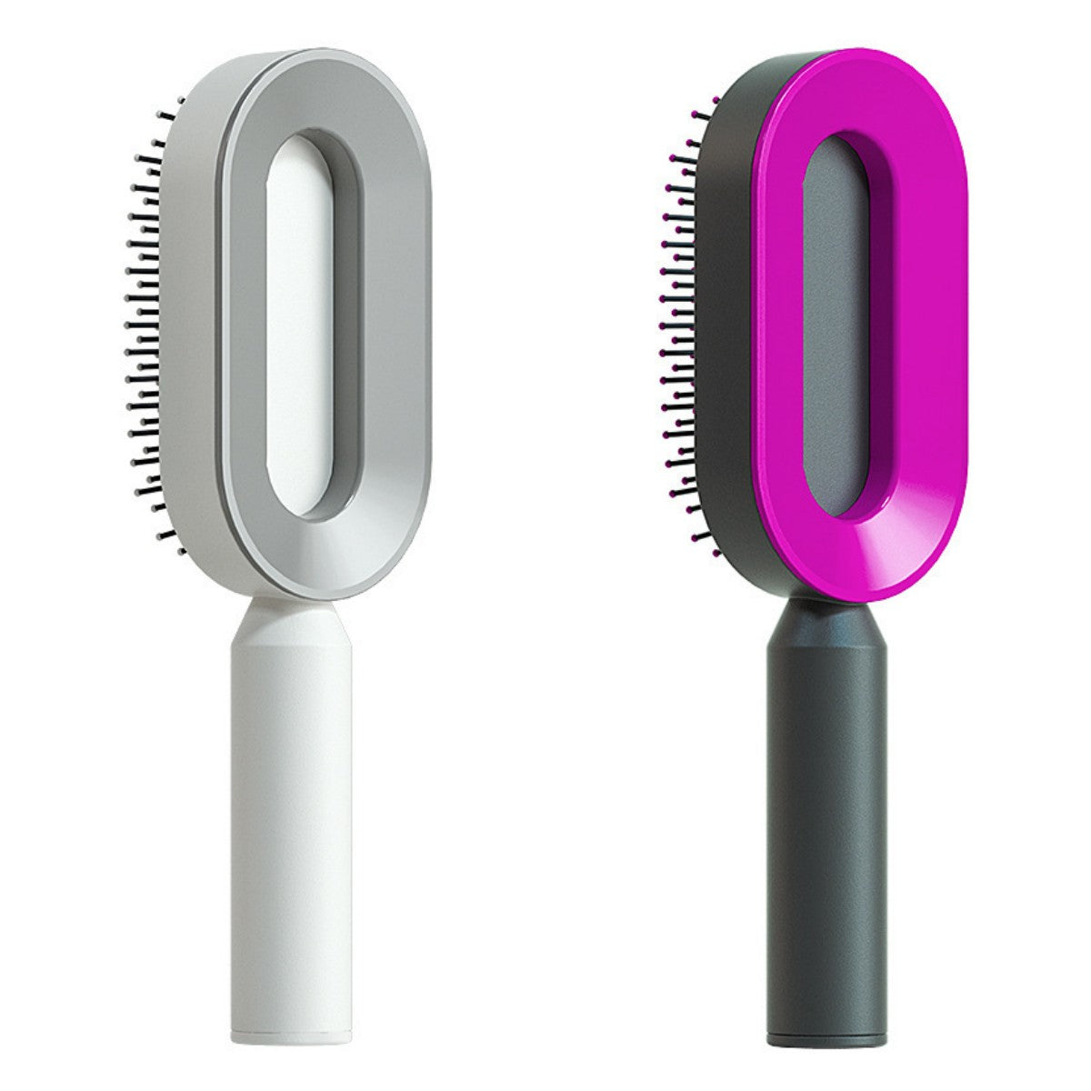 Self Cleaning Hair Brush with Scalp Massage & Detangling