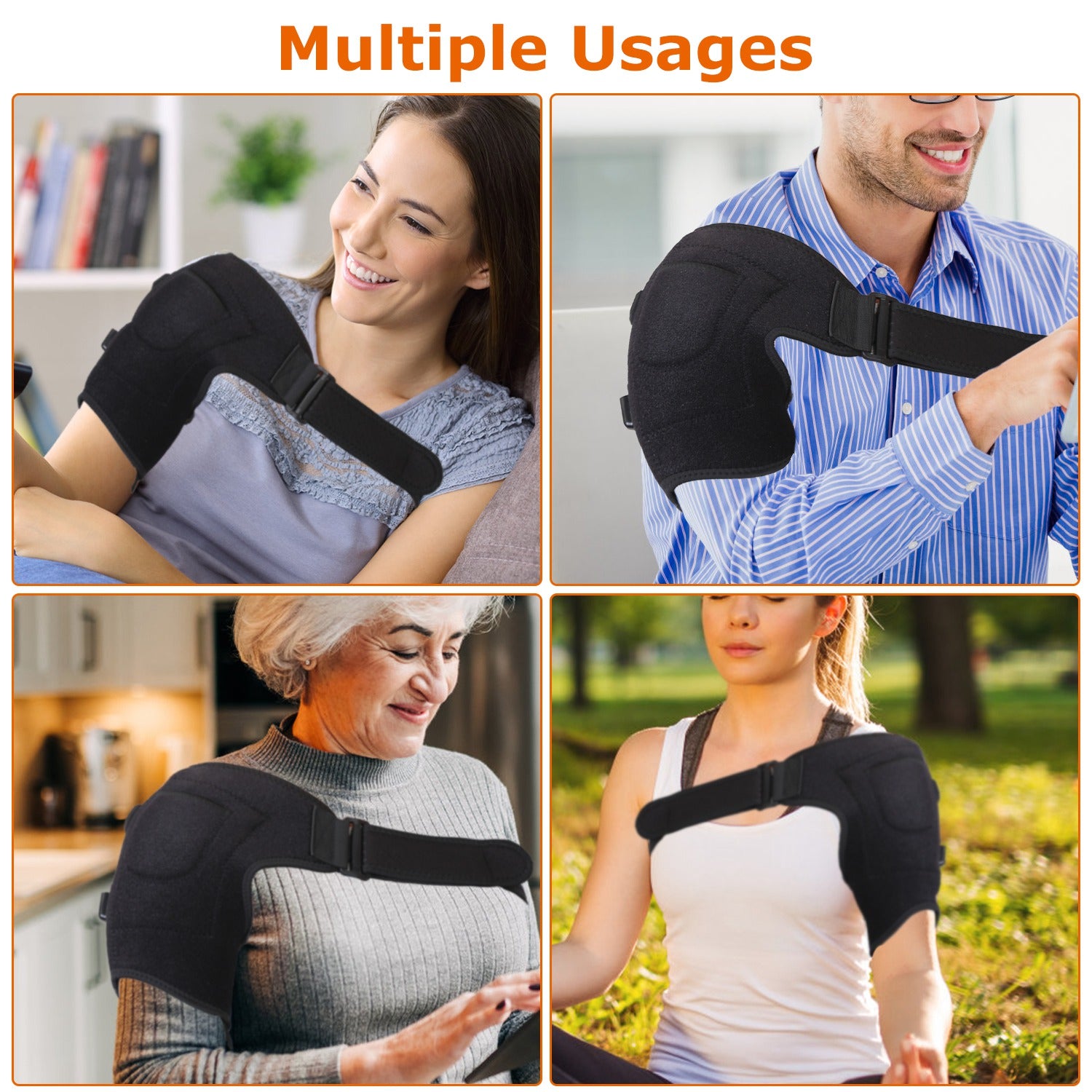 Ultimate Heated Shoulder Brace for Pain Relief & Muscle Recovery