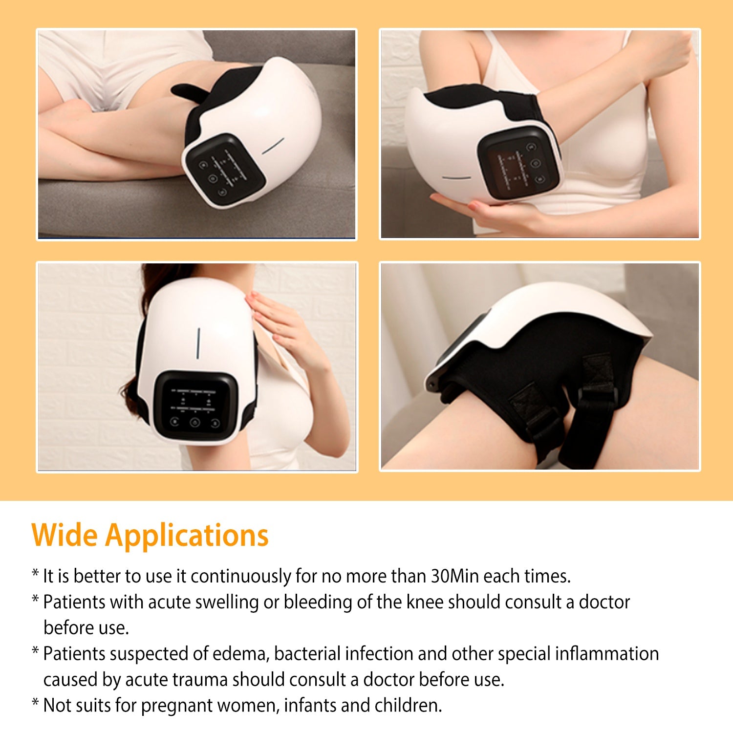 Advanced Knee Massager with Heat & Air Compression Pain Relief