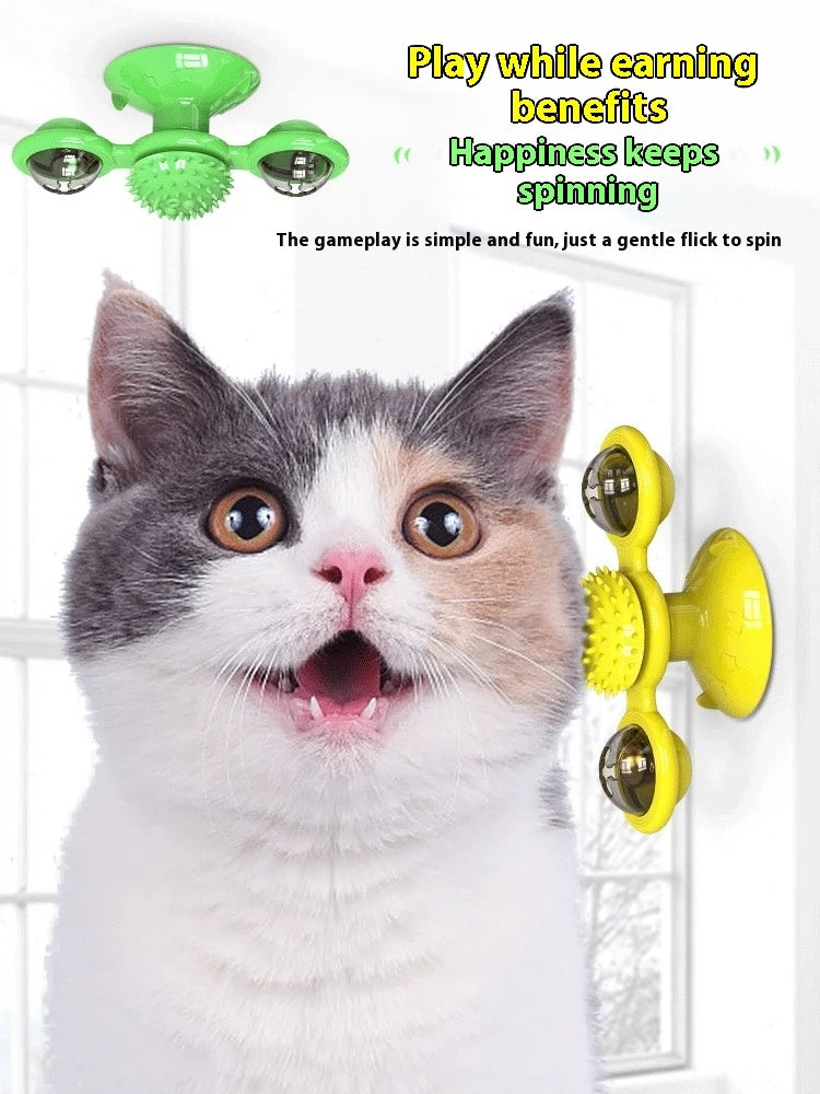 Premium Interactive Cat Toy Set with Rotating Disk and Teasers