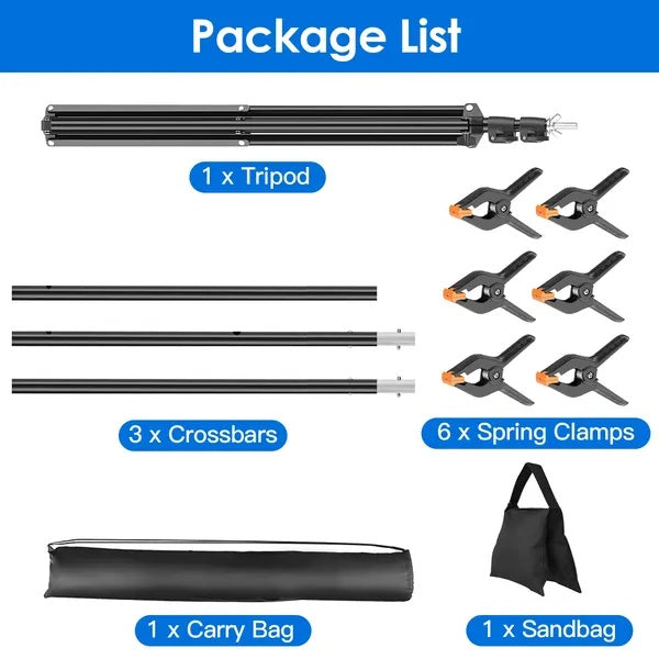 T Shape Backdrop Stand Adjustable Photography Support Kit