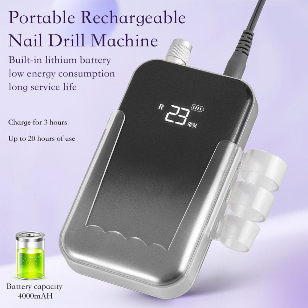 Professional 45000 RPM Rechargeable Nail Drill Machine
