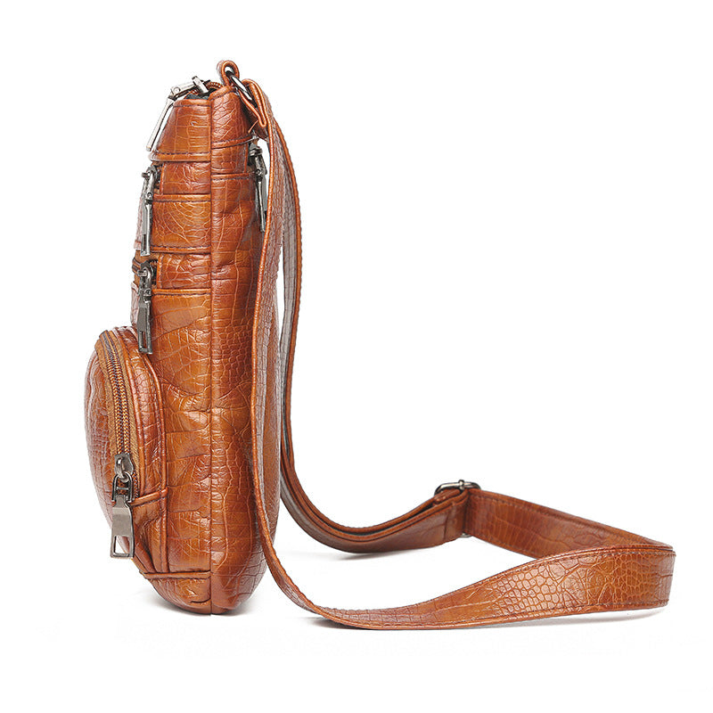 Women Retro Soft Leather Shoulder Messenger Bag for Daily Casual Use