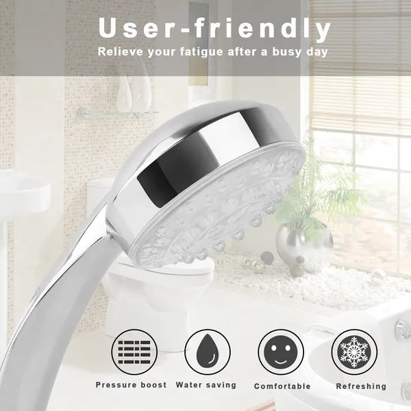 Premium LED Shower Head Handheld Color Changing Hydropower
