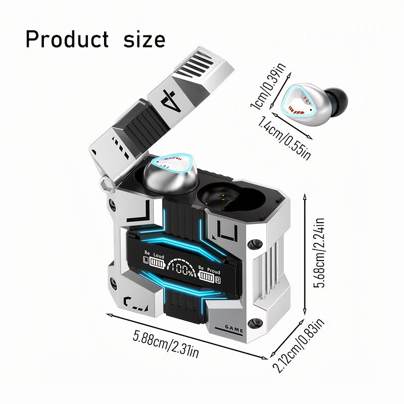 Bluetooth 5.3 ENC Wireless Earbuds IPX7 Waterproof 120H Battery