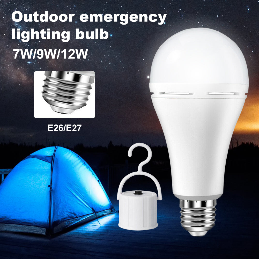 Rechargeable LED Emergency Bulb 12W Backup Light E27 Fast Charge