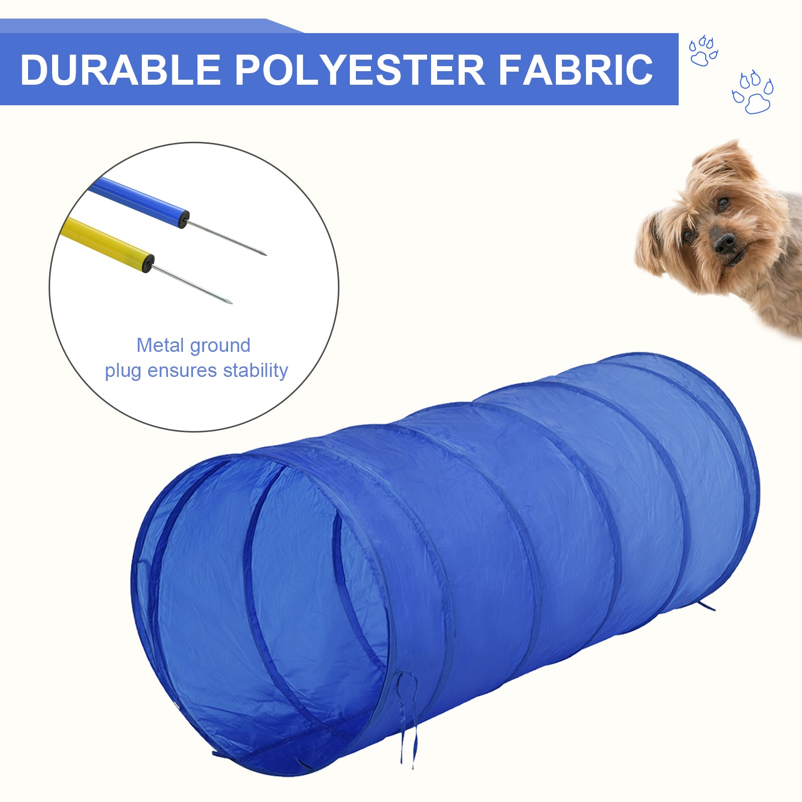 Dog Agility Training Course Set – Adjustable Jump, Tunnel & Weave Pole Obstacle Kit