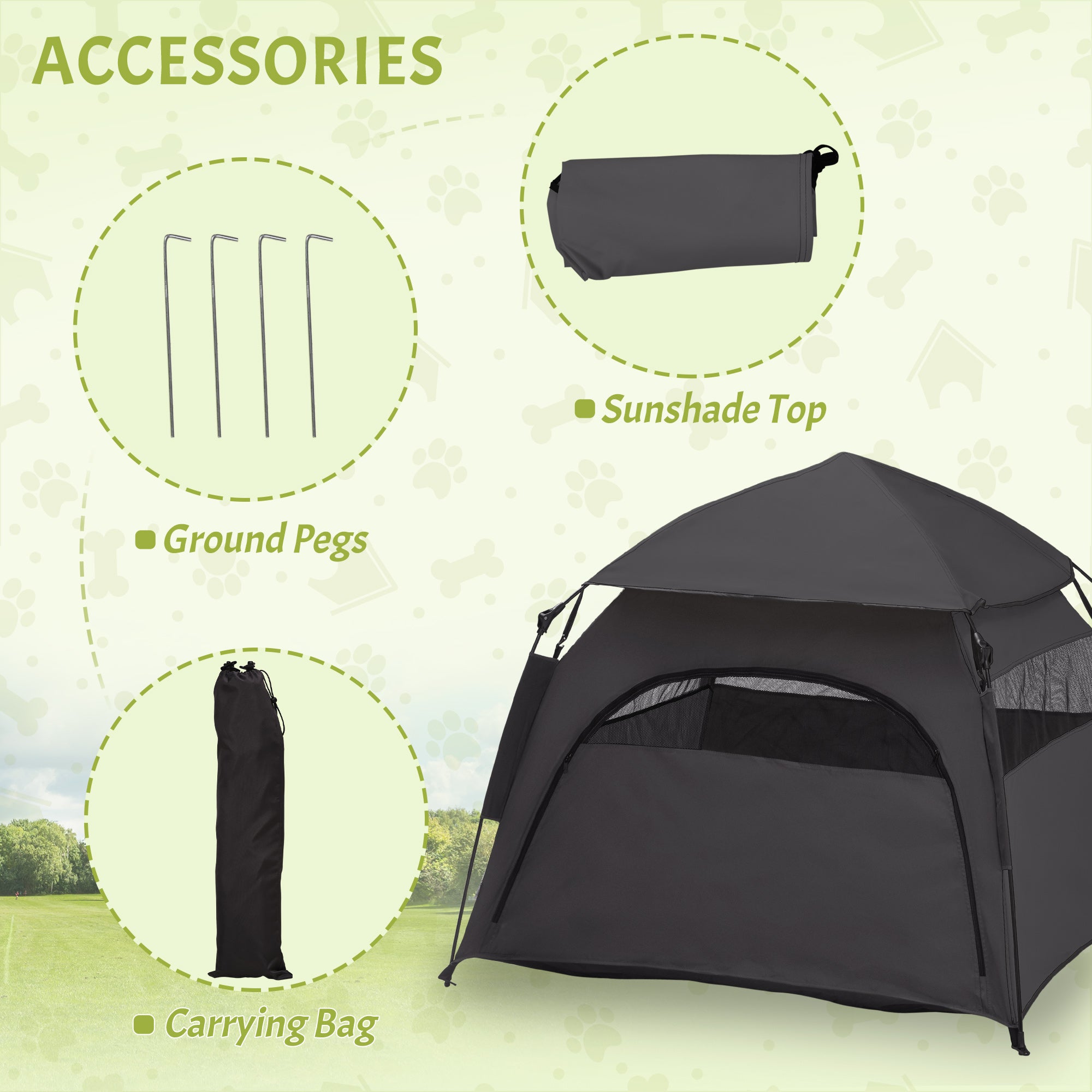 Premium Pop Up Dog Tent Portable Shelter for Large Dogs