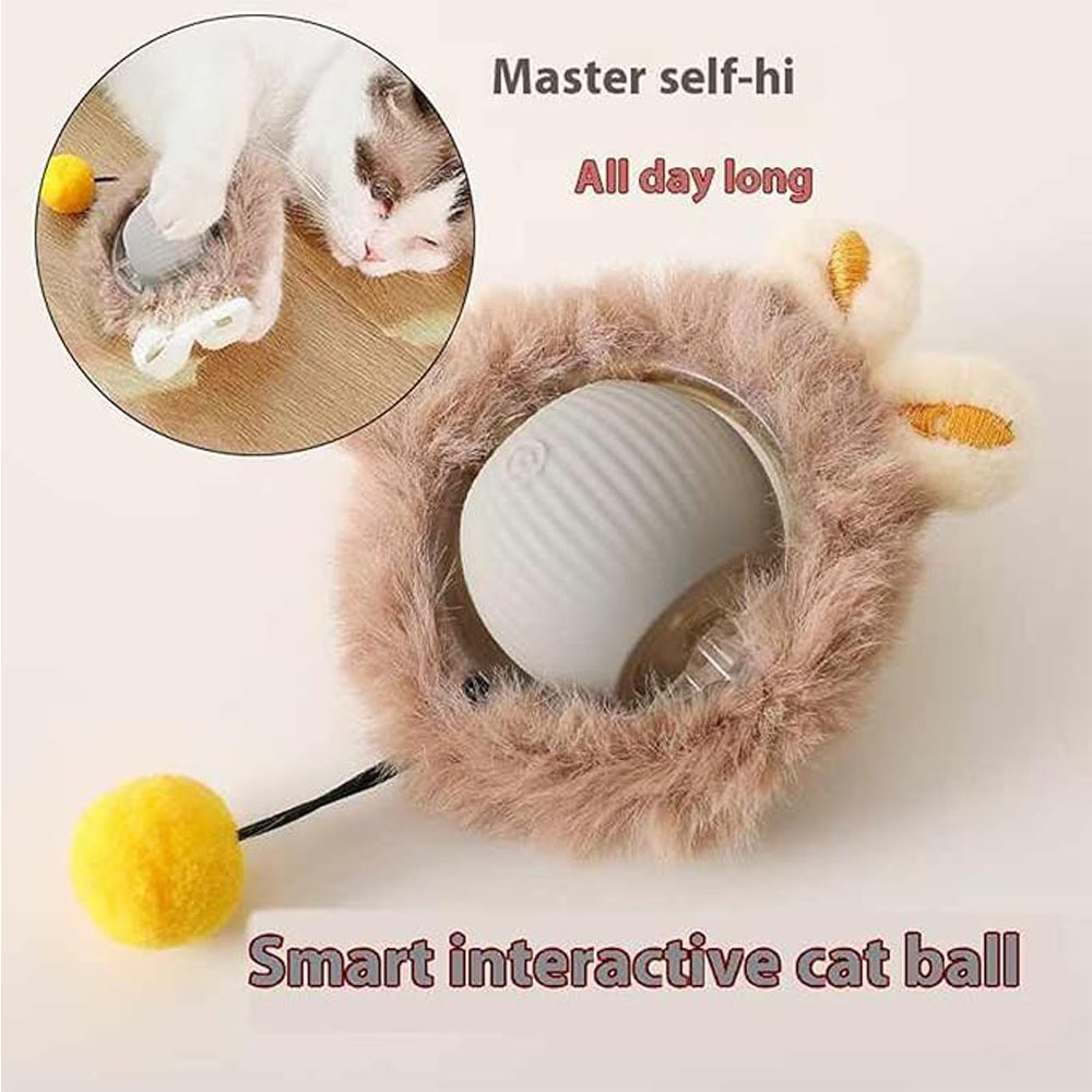 Interactive Rolling Cat Ball Toy for Active Play and Mental Stimulation
