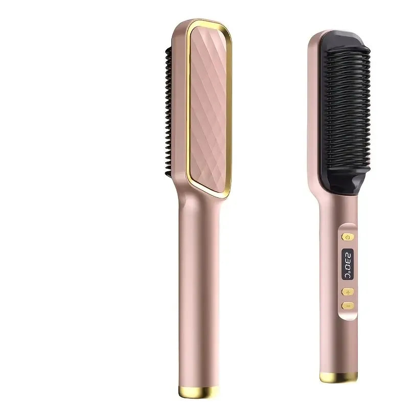 Ionic Hair Straightening Brush with 30 Temp Settings