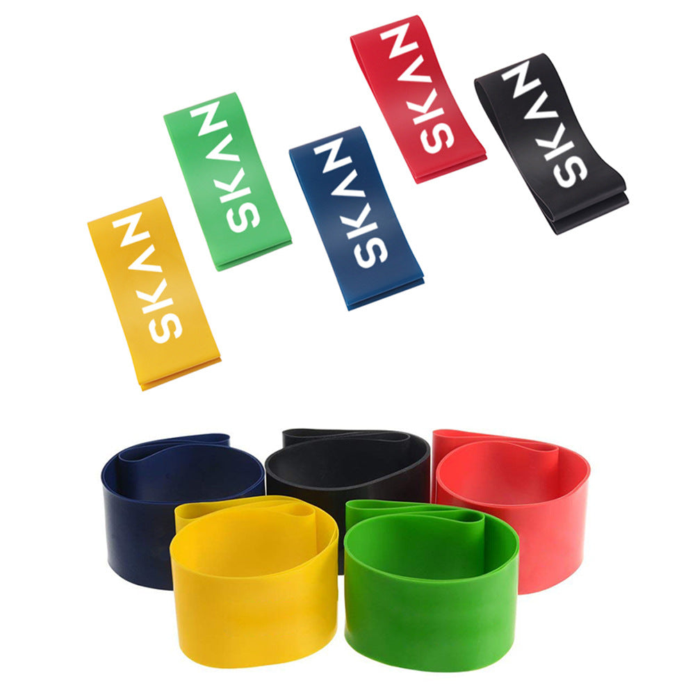 5 Level Resistance Rubber Bands Set for Yoga, Fitness & Full Body Training