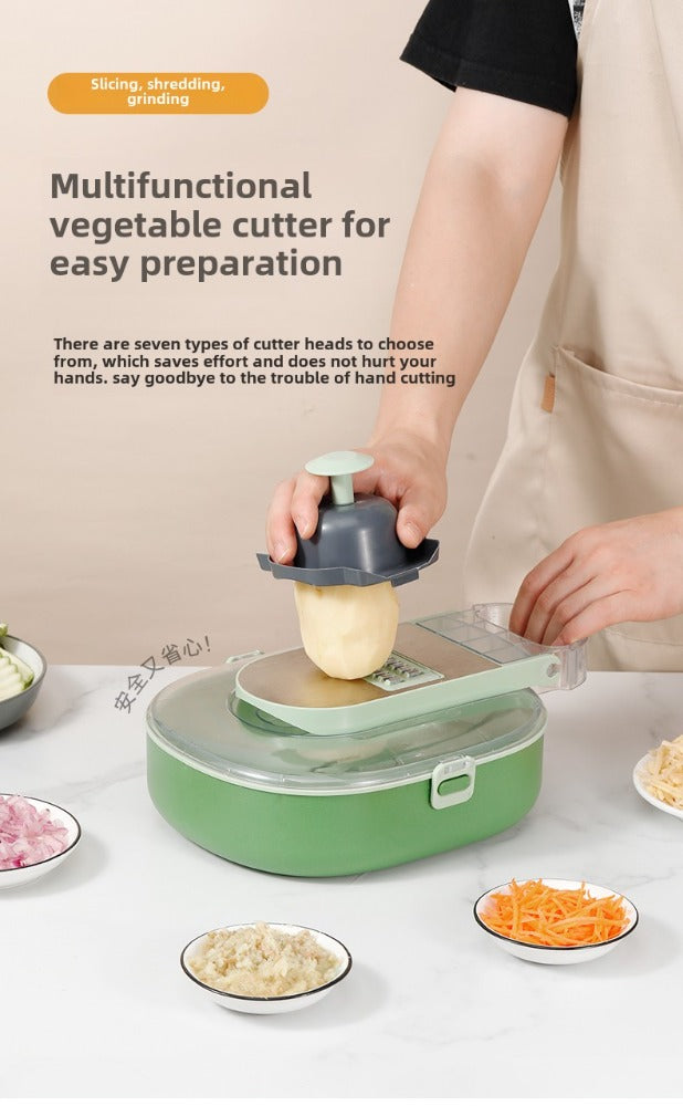Oval Food Chopper Manual Vegetable & Fruit Cutter Tool