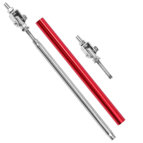 2PCS Adjustable Front Bumper Lip Splitter Support Rod Strut