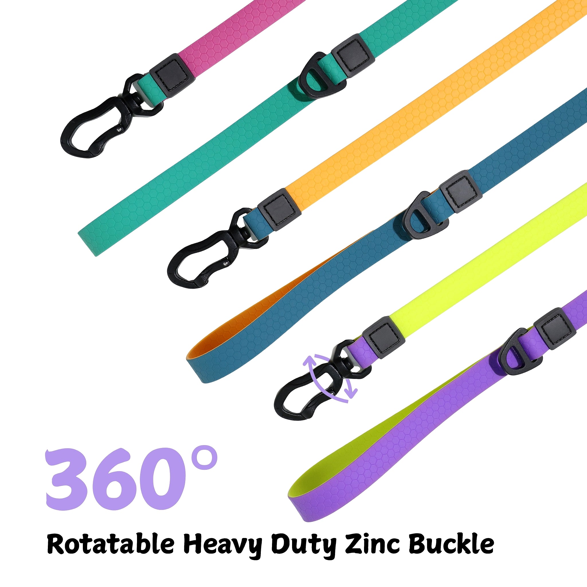 Honeycomb Embossed Dual-Color Pet Leash Set for Stylish Control