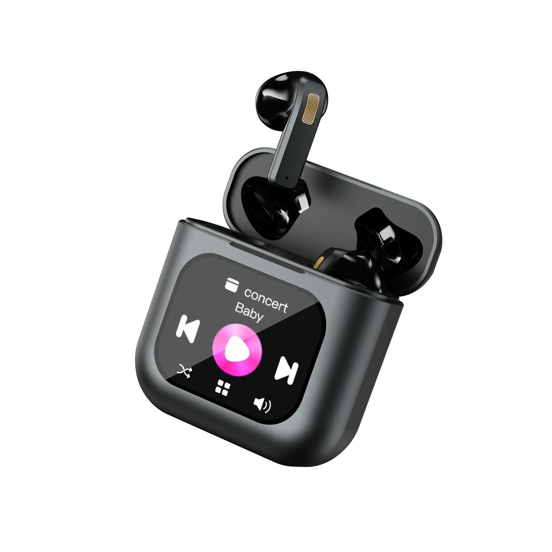 TWS Smart Screen ANC Earbuds Noise Canceling MP3 Playback