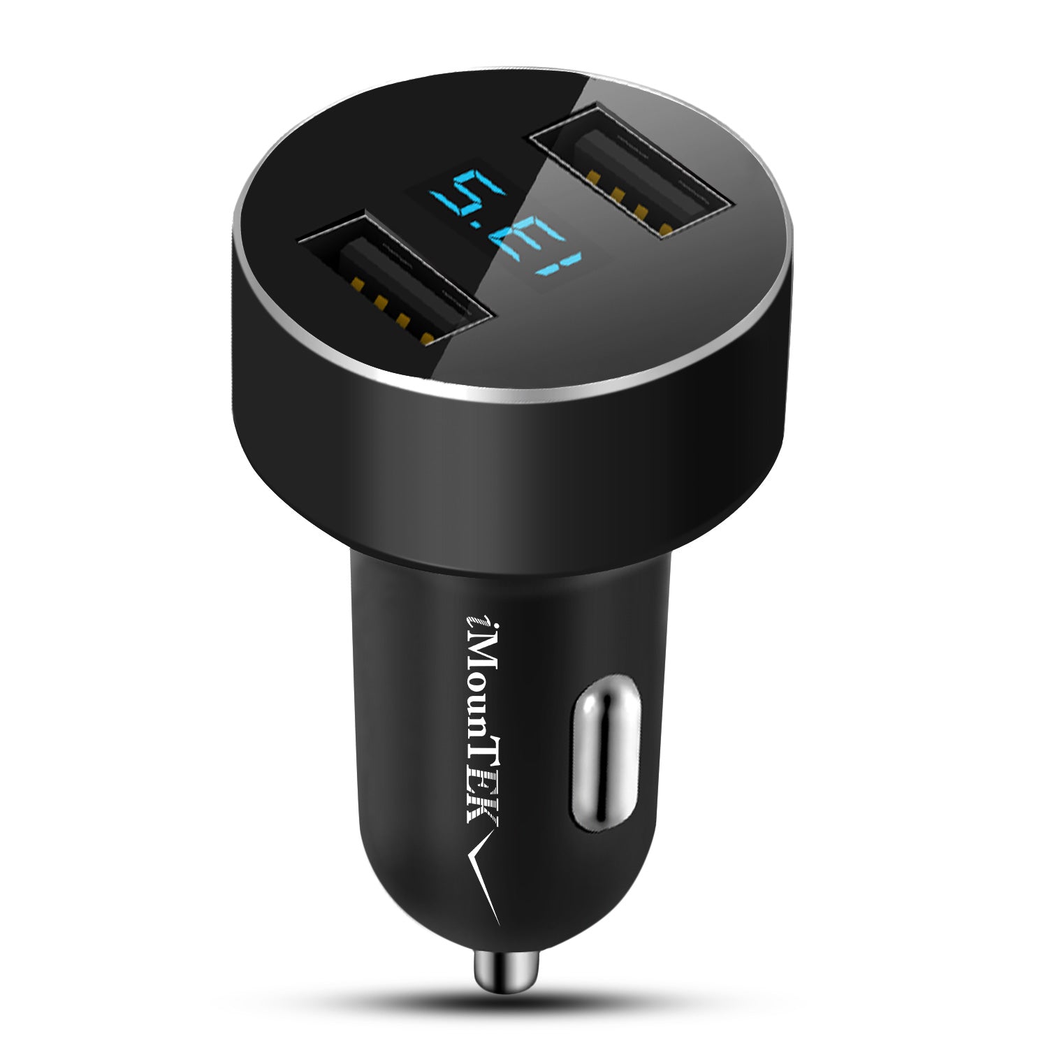 Dual USB Car Charger Fast Charging 3.1A Aluminum Adapter