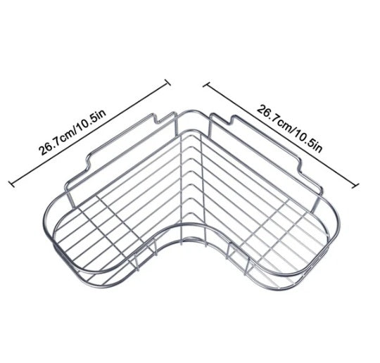 Rustproof Corner Shower Caddy Shelf Space Saving Organizer Rack