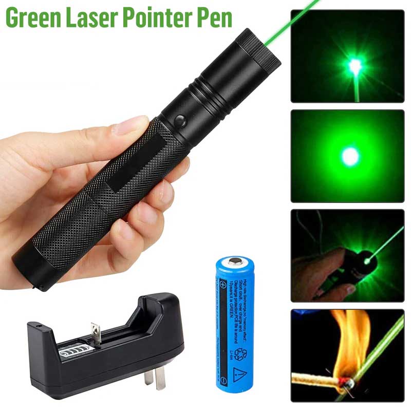 Ultra Powerful Green Laser Pointer USB Rechargeable Beam Pen