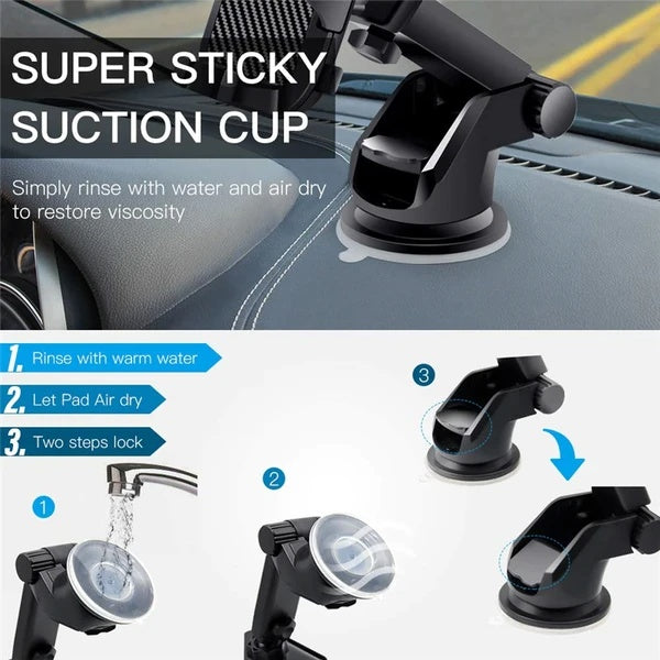 360 Universal Car Mount Holder Windshield Mobile GPS Stand