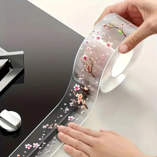 Waterproof Kitchen Seam Sealing Tape Floral Design 2 Rolls