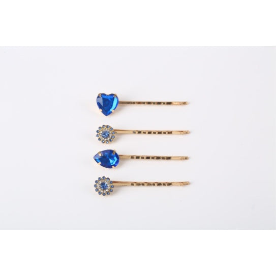 Stylish Leather Hair Clip Set 4Pc Elegant Strong Hold Accessories