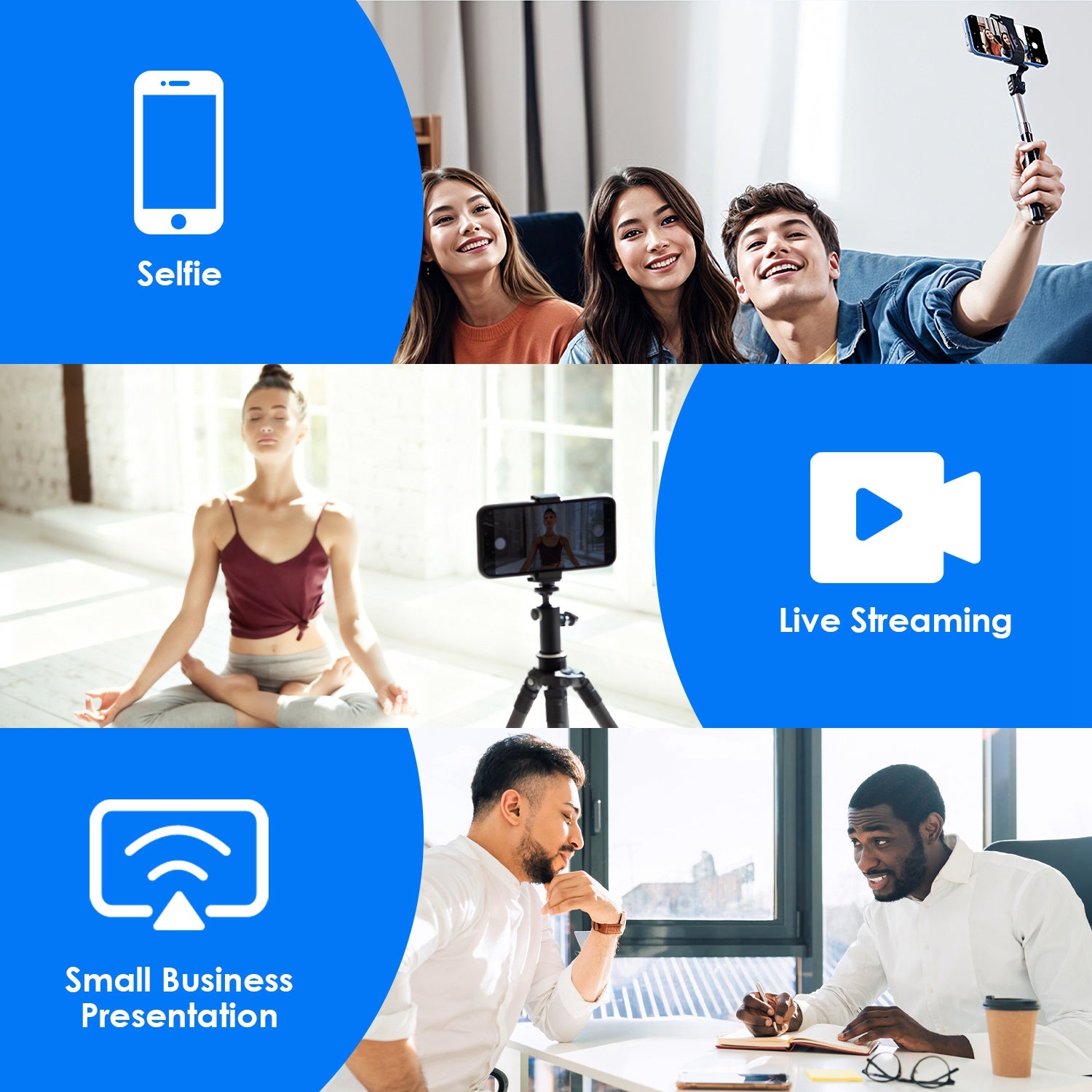 Wireless Selfie Monitor Screen Magnetic Vlog Display Remote