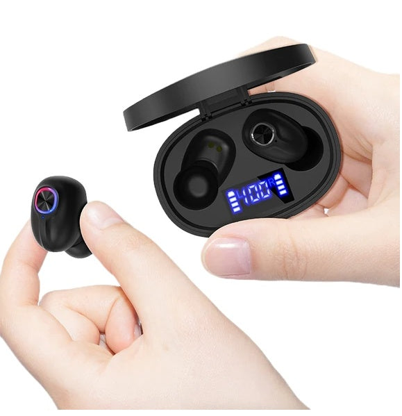 TWS Bluetooth 5.1 Waterproof Noise Cancelling Wireless Earbuds
